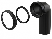 Колено стока, комплект 90/90 M908, ALCAPLAST