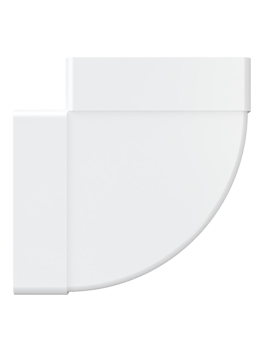 Колено горизонтальное пластик 90° 55х110 ERA 511КГП