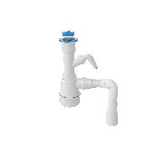 Сифон для мойки вып. 70мм разборный с отв. для ст.маш. с г/т 1 1/2 - Ø40/50 1061 (30), NOVA PLASTIK