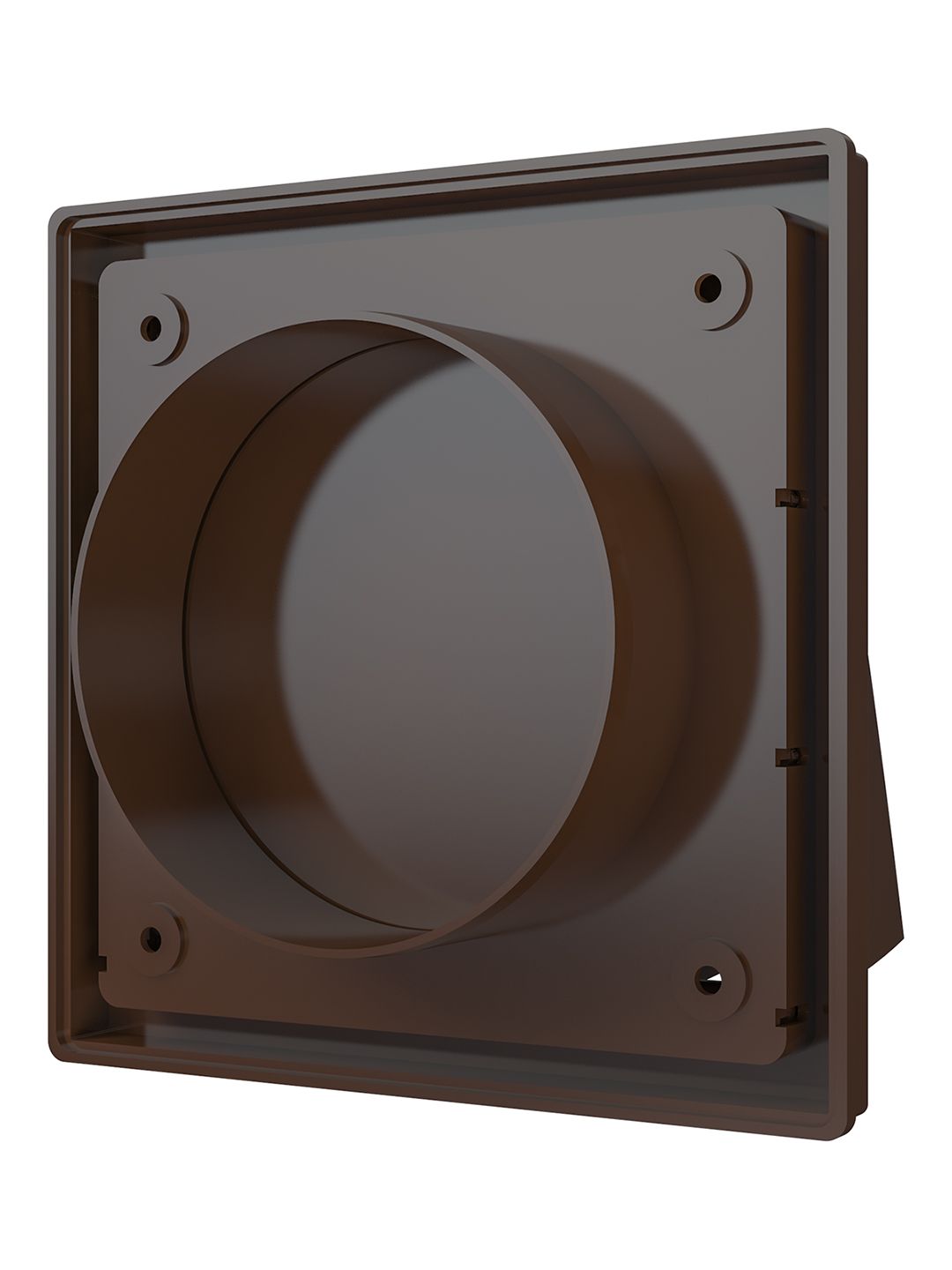 Выход стенной вытяжной с обратным клапаном 150х150 с фланцем D100 кор.1515К10ФВ кор