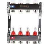 Коллектор из нержавеющей стали с расходомерами 4 вых. ROMMER RMS-1200-000004
