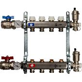 Коллектор из нержавеющей стали в сборе без расходомеров 4 вых. STOUT SMS 0912 000004