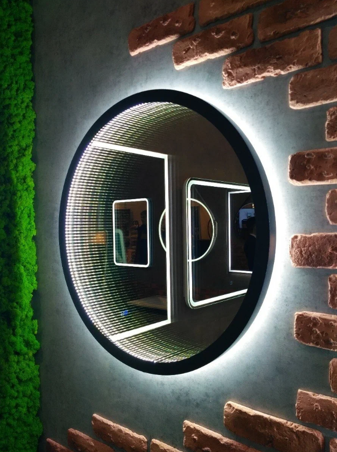 Зеркало Infiniti Black LED D600 туннельная подсветка с датчиком движения