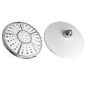 6040 GFmark Лейка большая, тропический душ, круглая, белая с хромом