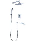 Смес. д/ванны и душа встраиваемый LEMARK CONTEST (LM5822CW)