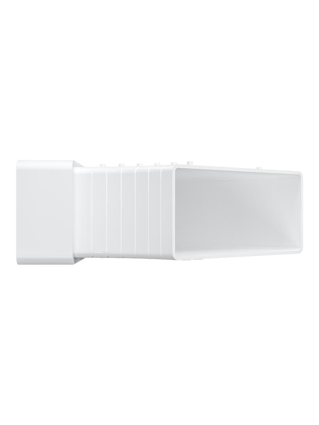 Колено разноугловое горизонтальное пластик 60х120 ERA 612КРП