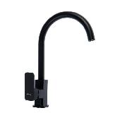 A4522F Смеситель для кухни ACCOONA с гайкой цинк Цвет: черный (10)