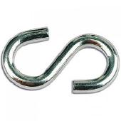 Крюк S-образный, белый цинк 4