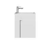 LATO 50 тумба подвесная с дверцей, белый глянцевый БЕЗ РАКОВИНЫ (К LATO 50), KERAMA MARAZZI