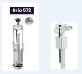 Арматура однорежимная, боковой подвод 1/2Р BRIO 572/95L труба телескоп SIAMP