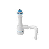 Сифон для мойки, вып. 70мм разборный, с г/т  1 1/2 - Ø40/50 1060 (30), NOVA PLASTIK