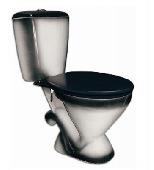 Унитаз-компакт Элегант черный (косой вып., 1-реж.арм.. сид.полипроп.) Киров