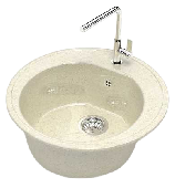 Мойка глян.Черая Z3Q2(беж.) 510x510x191. Granit MARR BERGG