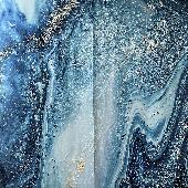 01-79 BRIMIX Шторка в ванную комнату фотопечать - БИРЮЗОВЫЙ МРАМОР