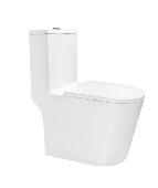 Унитаз-моноблок KN6292200 безободковый, смыв торнадо, сиденье дюропласт м/лифт, 700*370*800, KNOIS