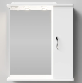 Зеркало+шкаф Колумбия 65см правое+свет, VOD-OK