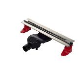 Желоб напол SUPER Slim 600 нерж сталь,реш мат.хром,S-сифон D50 H60 бок вып 42 l/m, BERGES