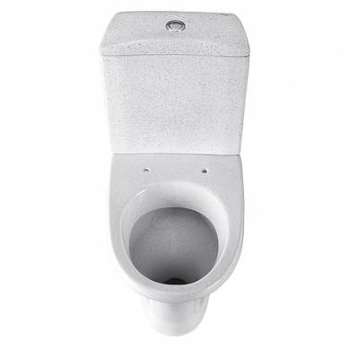 Унитаз-компакт Вест КРАП на белом (косой вып., ниж. подв., 1-реж. арм., сид.полипропилен), SANTERI