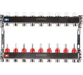 Коллектор из нержавеющей стали с расходомерами 9 вых. ROMMER RMS-1200-000009