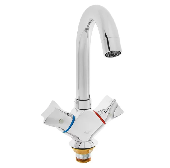 A9473 Смеситель для кухни ACCOONA высокий с гайкой латунь/хром (10)