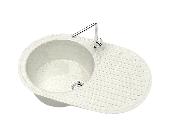 Мойка глян.Наоми Z11Q7(хлопок)  720x455x185. Granit MARR BERGG