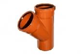 Тройник канал. ПВХ 160-160 *45гр. (рыжий) IT-R