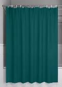Штора для ванны 200х180см темно-зеленый IDDIS