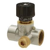Клапан баланс. ручной латунь Ду15 Тмакс=120С ВР Kvs=1.7м3/ч 3181Н с выходом под термодатчик обратка