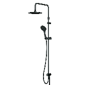 Душ.комплект: ручн.душ 1функция d 110 мм, штанга 1030-1460 мм, шланг 175мм ЧЕРНЫЙ F0790022 Gem AM.PM