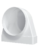 Переходник СККП D100 90° 60х204 пластик ERА