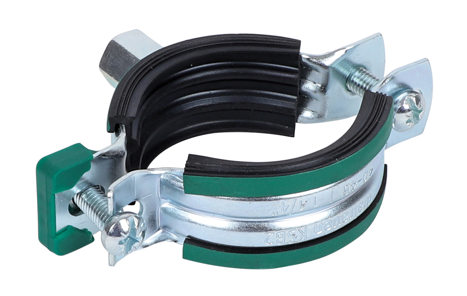 Хомут оцинкованный с epdm 2S М8 47-52мм