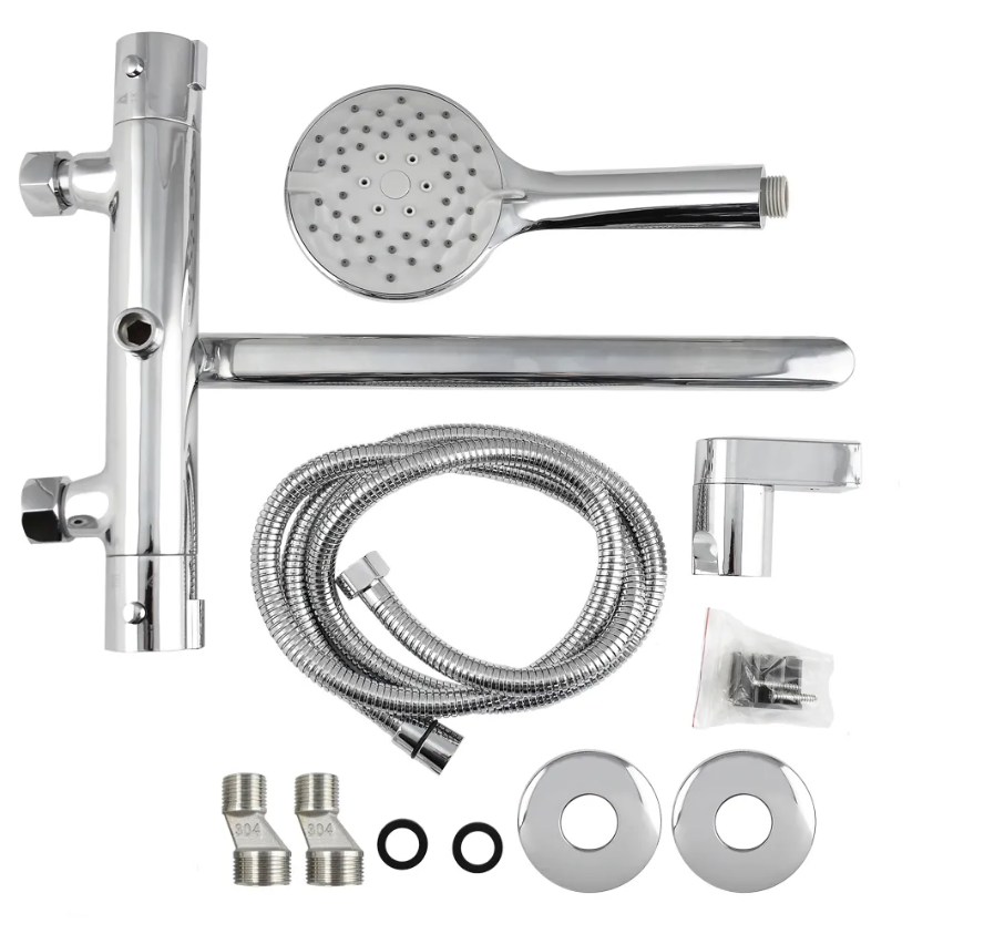 3298 BRIMIX Смеситель ванна длинный излив  с ТЕРМОРЕГУЛЯТОРОМ