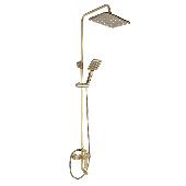 5075 GFmark Смеситель+стойка душевая 