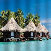 02-14 BRIMIX Шторка в ванную комнату фотопечать - РАЙСКИЙ ОСТРОВ