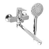 4970 CONSUL Смеситель ванна шаровый длинный нос шаровый ручка с прорезью