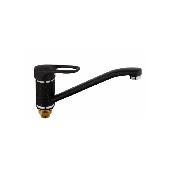 A4130--F Смеситель для кухни ACCOONA с гайкой латунь Цвет: черный (10)
