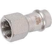 Пресс-муфта    18*1/2 ВР нержавейка ROMMER RSS-0022-001812 (150)