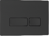 Клавиша смыва 246*165мм, ABS пластик ЧЕРНЫЙ МАТОВЫЙ ESTI-R, Iberica Blanca