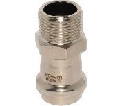 Пресс-муфта    15*1/2 НР нержавейка ROMMER RSS-0021-001512 (180)