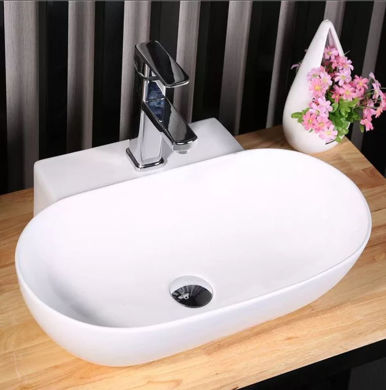 Раковина керамическая VBS-115 610*410*145 белая, VINCEA