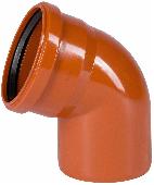 Отвод ПВХ рыжий OSTENDORF 160х67