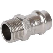 Пресс-муфта 18*3/4 НР нержавейка ROMMER RSS-0021-001834 (130)