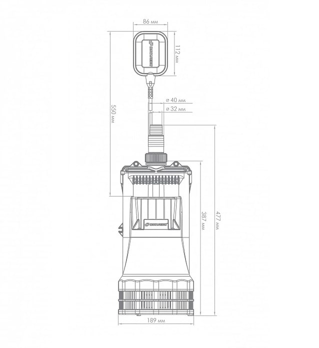 Насос ДЖИЛЕКС ДРЕНАЖНИК 200/25 5152 произв-ть 12 м³/ч, напор 25 м.мощность 1200Вт