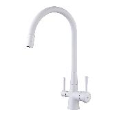 Смес. д/кухни с подкл. к фильтру с питьевой водой LEMARK COMFORT белый (LM3075W)