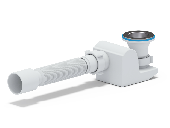 Сифон для душ.поддона 1 1/2*40 с гофрой 40*50 