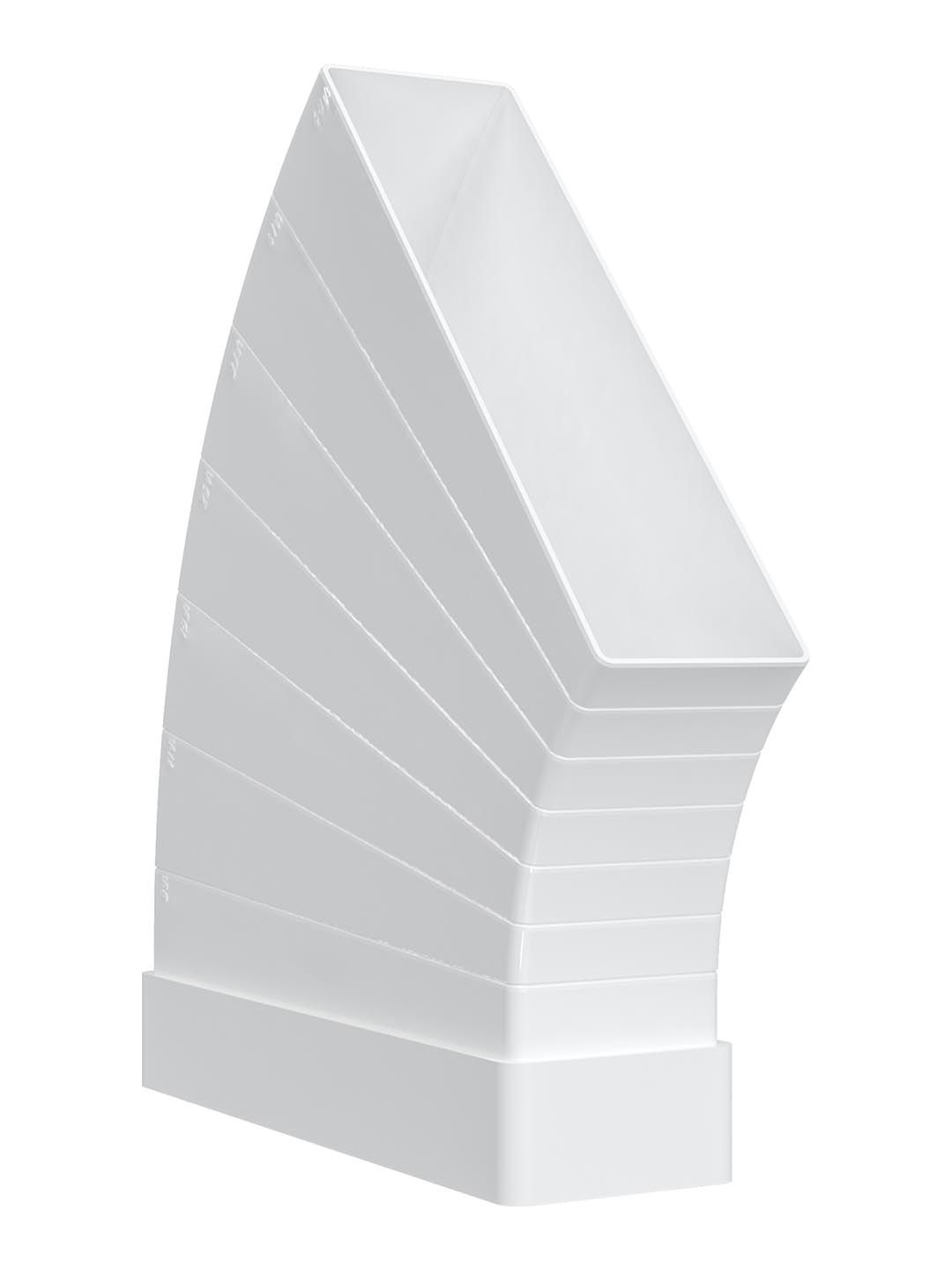 Колено разноугловое горизонтальное пластик 60х204 ERA 620КРП