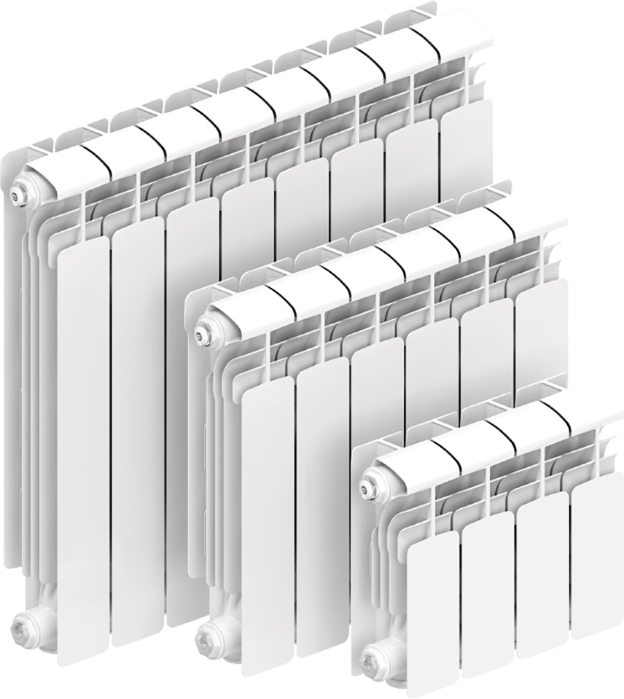 Радиаторы алюм. RIFAR Alum Ventil - 500 (4 секц.) нижнее подключение прав,