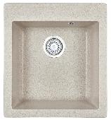 Мойка кухонная кварц GR-4201 ПИРИТ 415х490 Granula (мет. сифон), GRANULA
