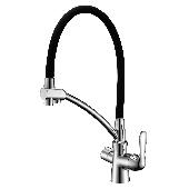 Смес. д/кухни с подкл. к фильтру с питьевой водой LEMARK COMFORT черный (LM3070C)