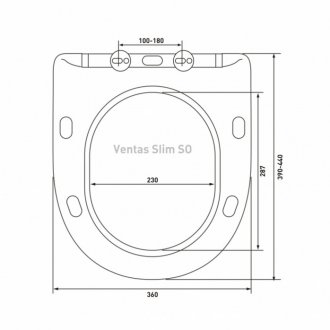 Унитаз подвесной VENTAS Rimless (гориз вып, сид дюро Slim SO м/лифт,быстросъём),082135,  BERGES